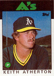 1986 Topps Baseball Cards      353     Keith Atherton